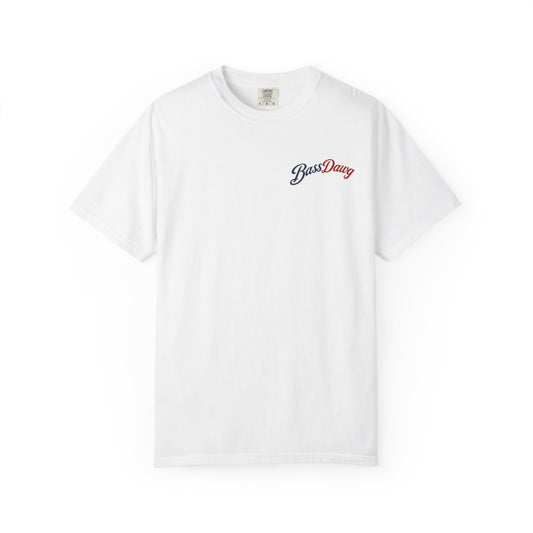 Color: White | BassDawg America's Brand Tee - Born for the Lake - White