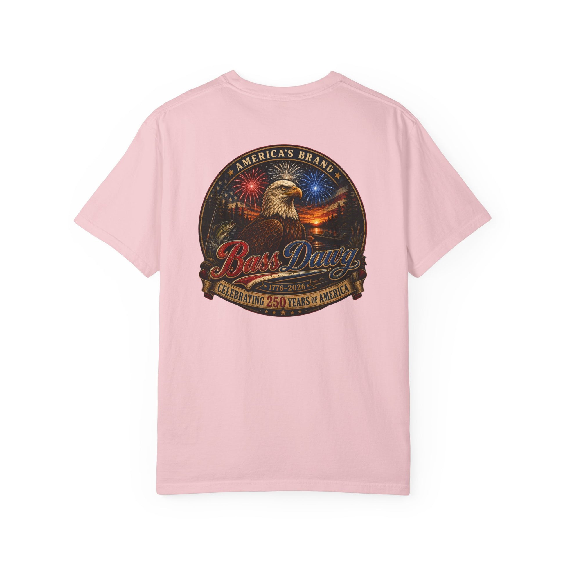 Color: Blossom | BassDawg America's Brand Tee - 250 Years Strong - Blossom