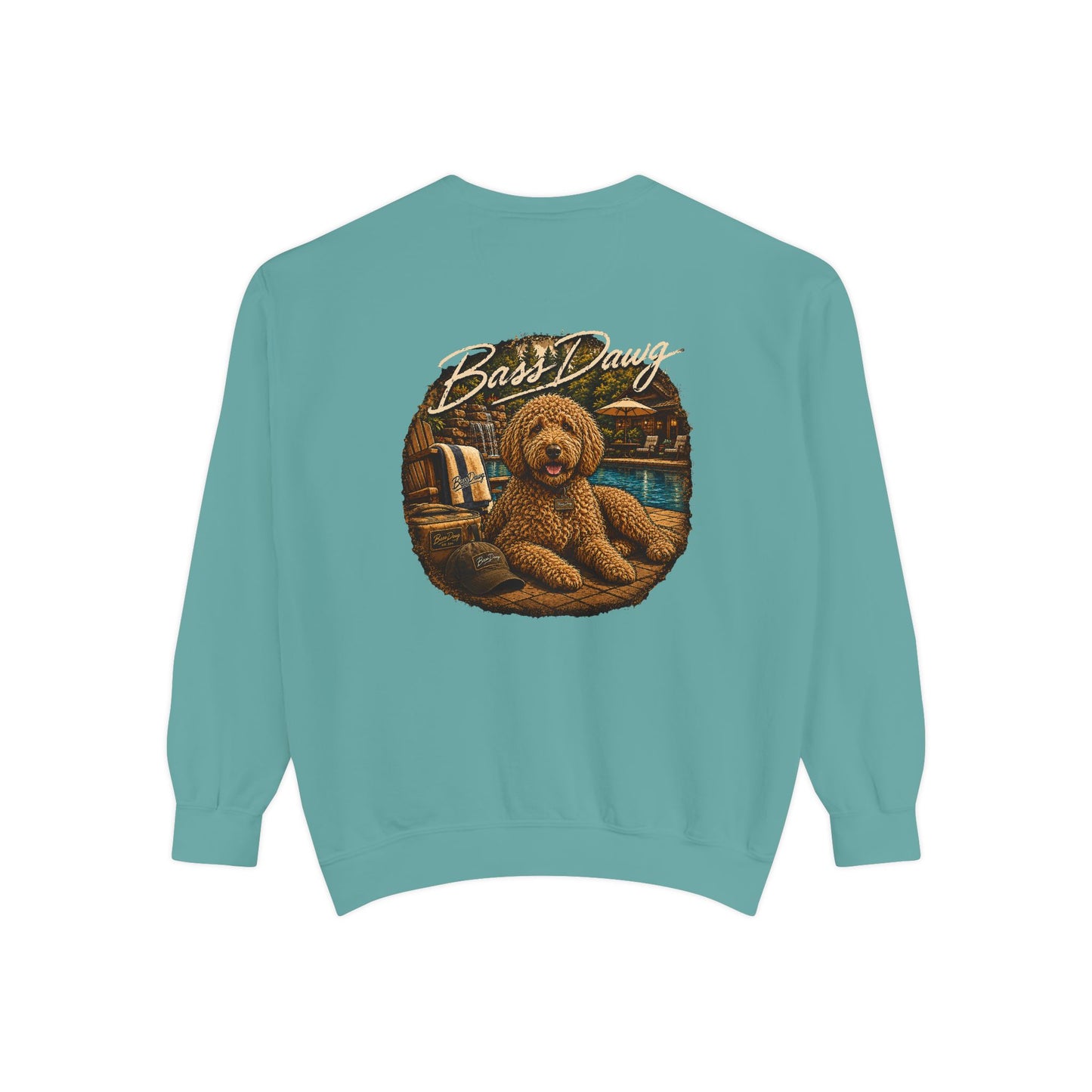 Color: Seafoam | The Dawg Collection - Goldendoodle Crewneck - Seafoam