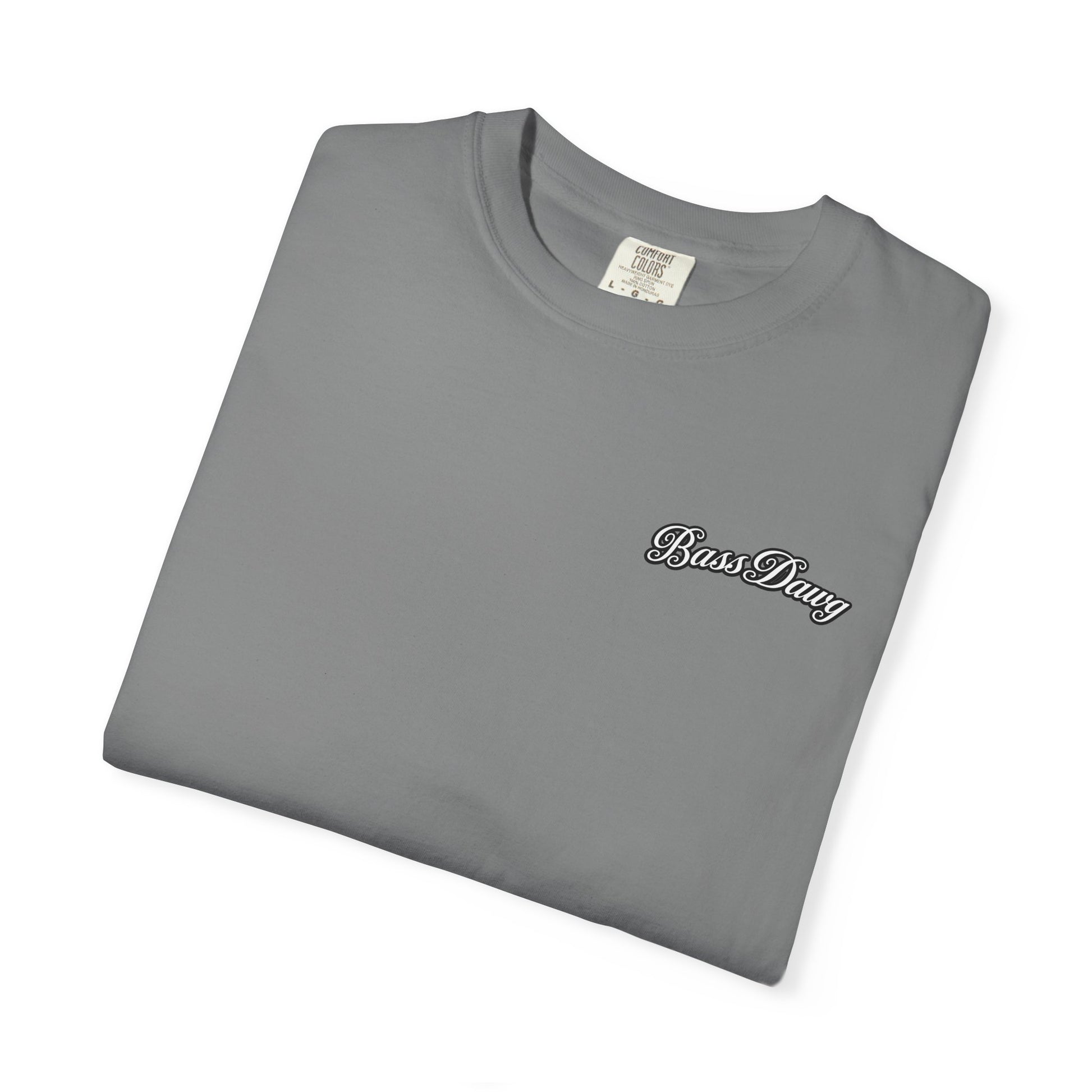 Color: Grey | BassDawg Off the Porch Tee - White Outline - Grey