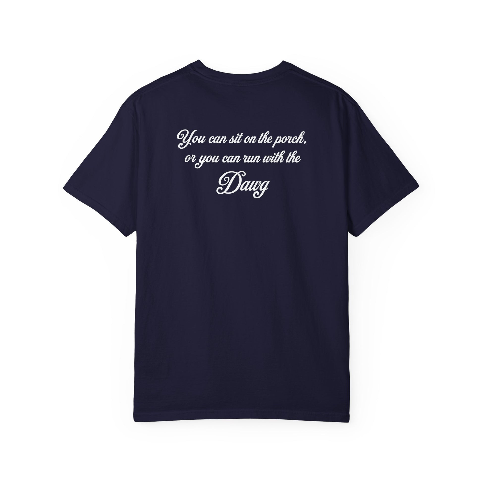 Color: True Navy | BassDawg Off the Porch Tee - White Outline - True Navy