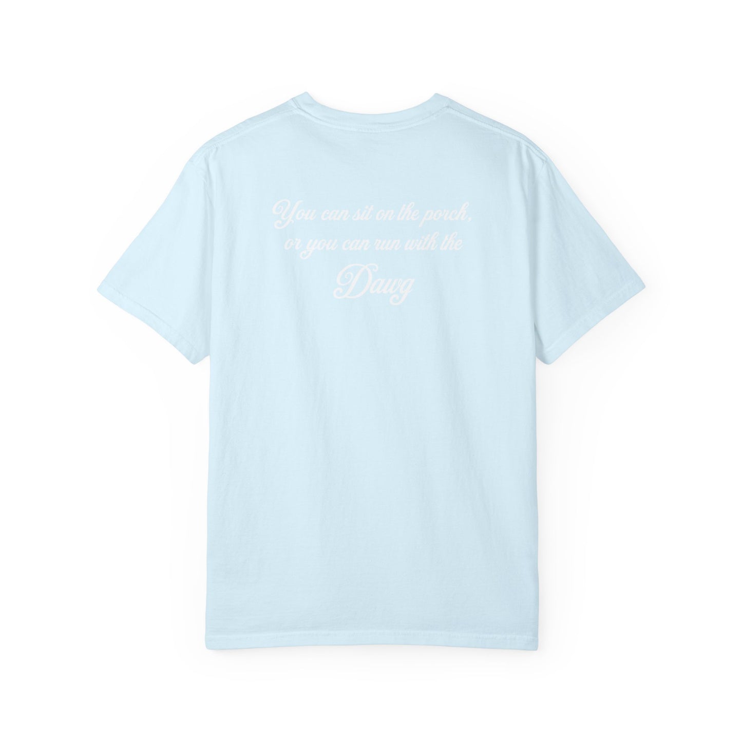Color: Chambray | BassDawg Off the Porch Tee - White Outline - Chambray