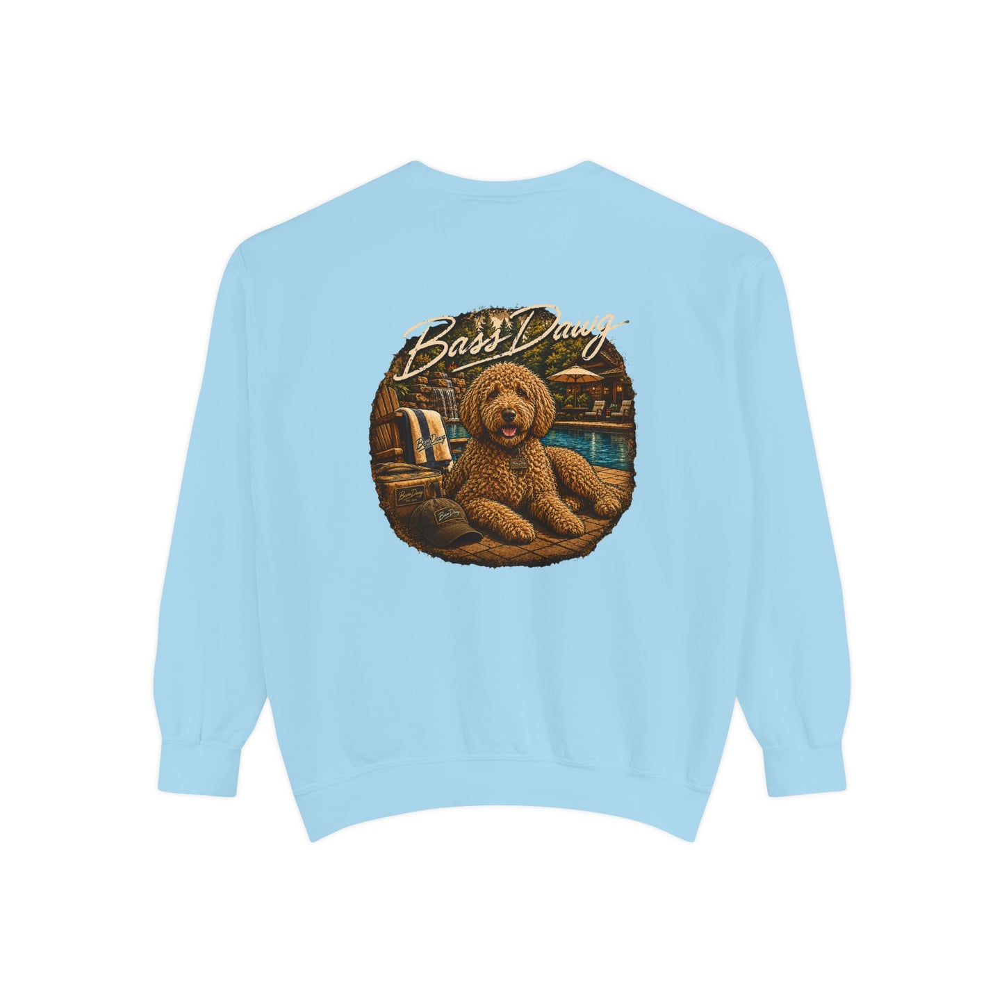 Color: Chambray | The Dawg Collection - Goldendoodle Crewneck - Chambray