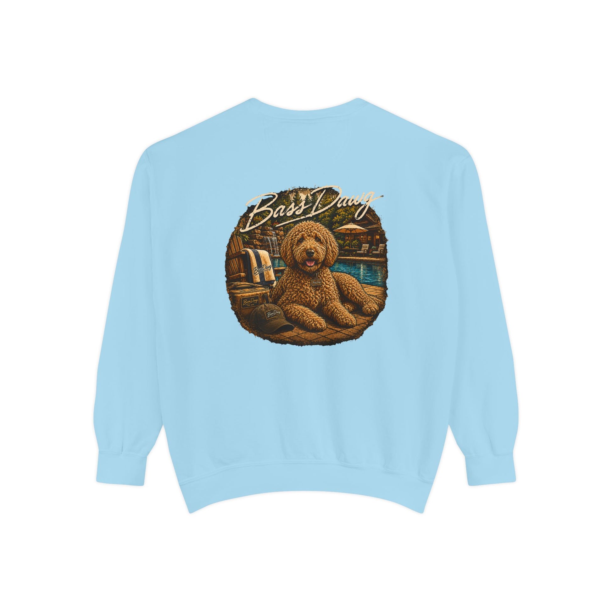 Color: Chambray | The Dawg Collection - Goldendoodle Crewneck - Chambray