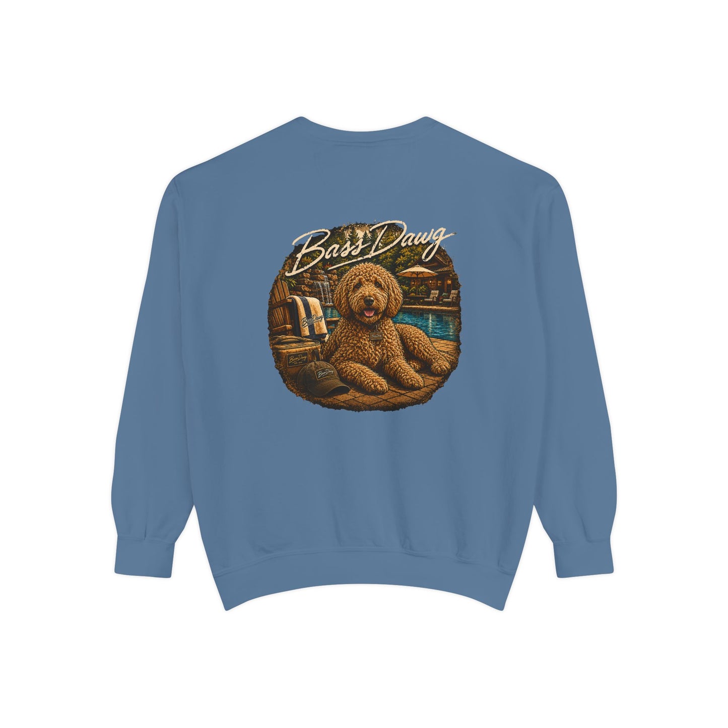 Color: Blue Jean | The Dawg Collection - Goldendoodle Crewneck - Blue Jean