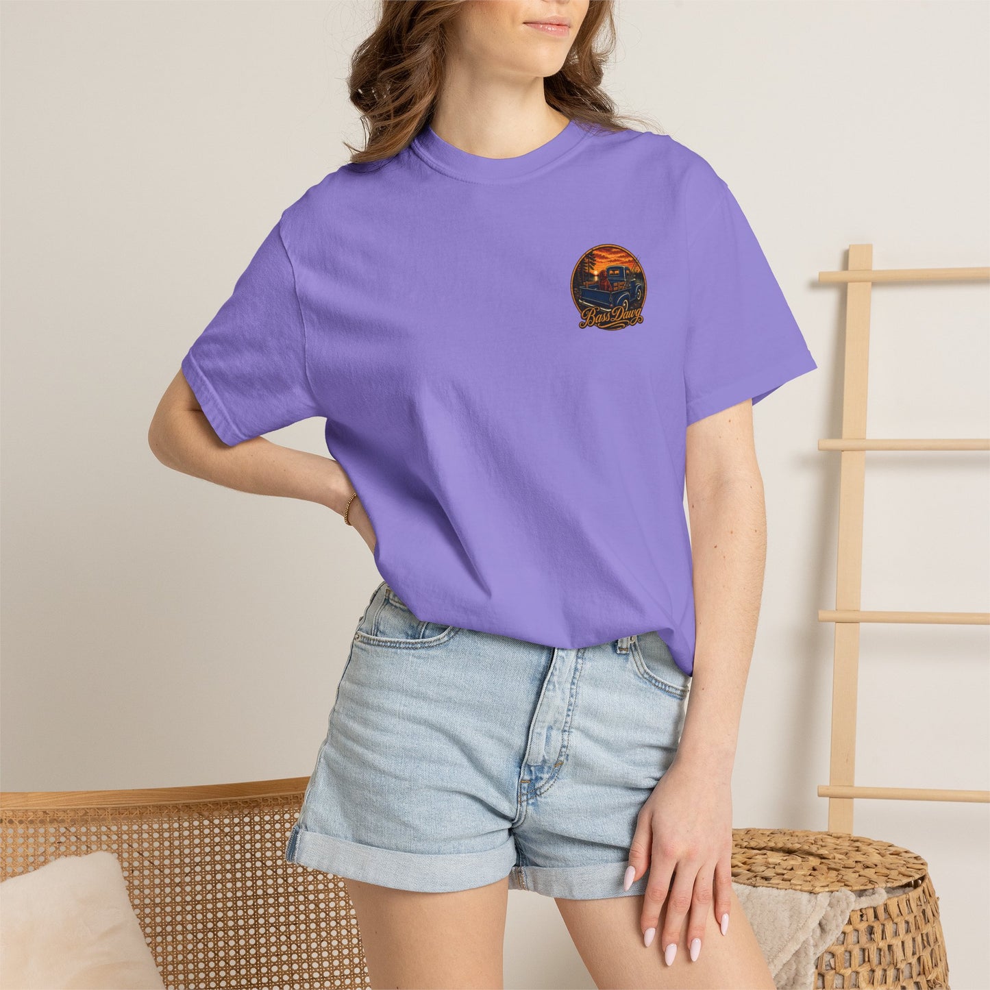 BassDawg Off the Porch Tee - Lakeside Sunset
