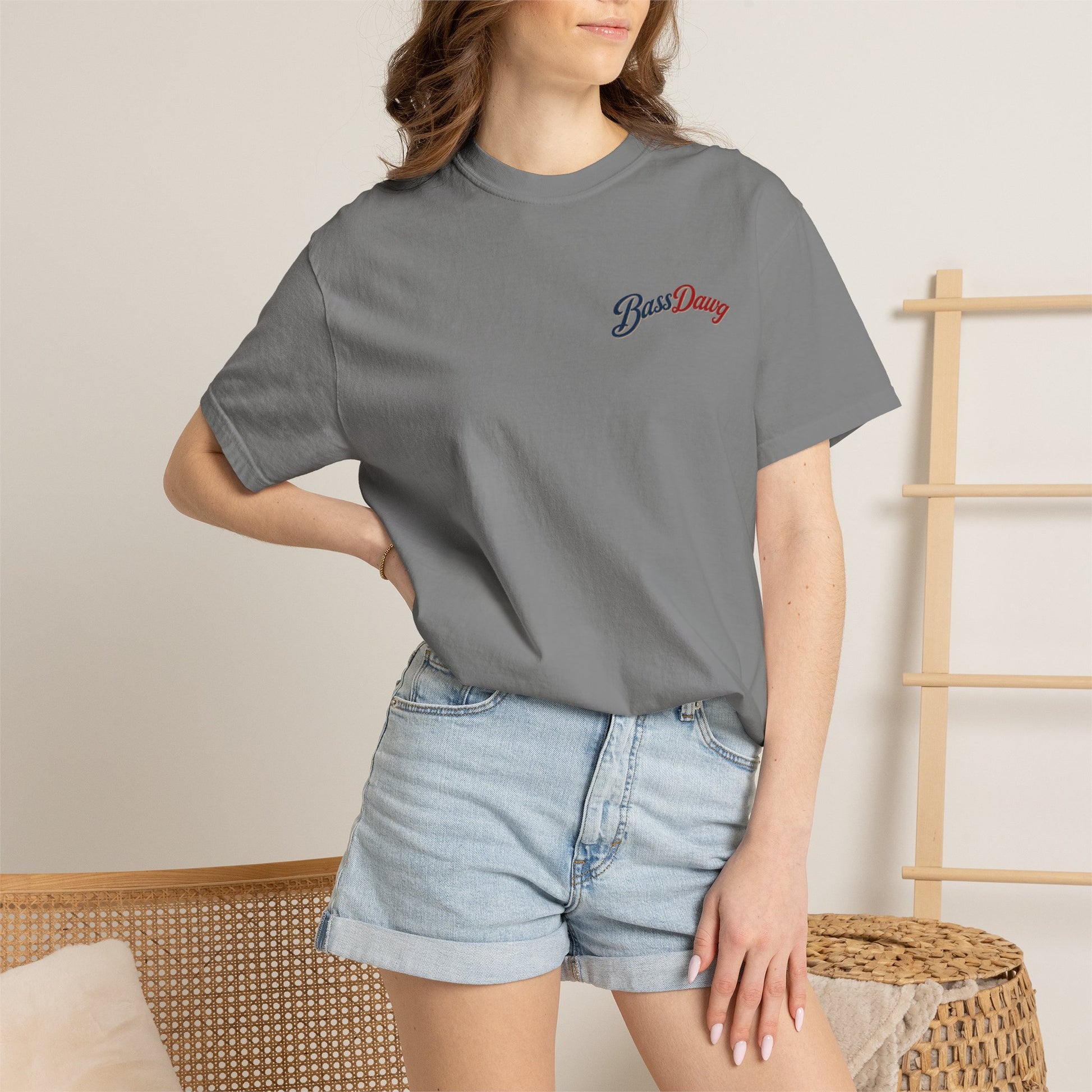 Color: Grey | BassDawg America's Brand Tee - Born for the Lake - Grey