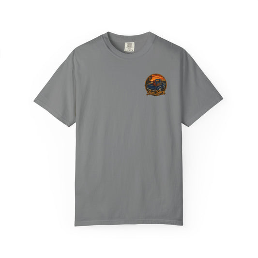Color: Grey | BassDawg Off the Porch Tee - Lakeside Sunset - Grey