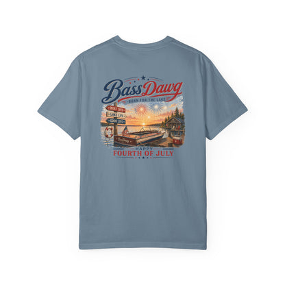 Color: Ice Blue | BassDawg America's Brand Tee - Born for the Lake - Ice Blue
