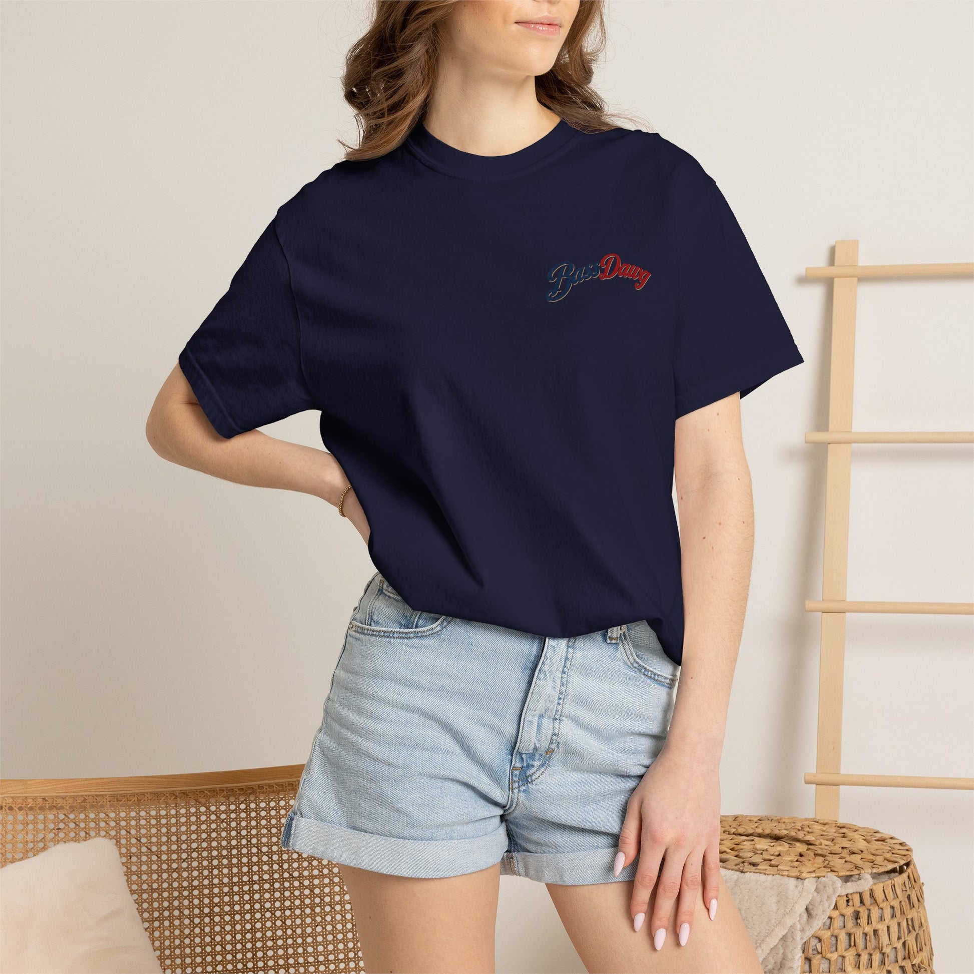 Color: True Navy | BassDawg America's Brand Tee - Born for the Lake - True Navy