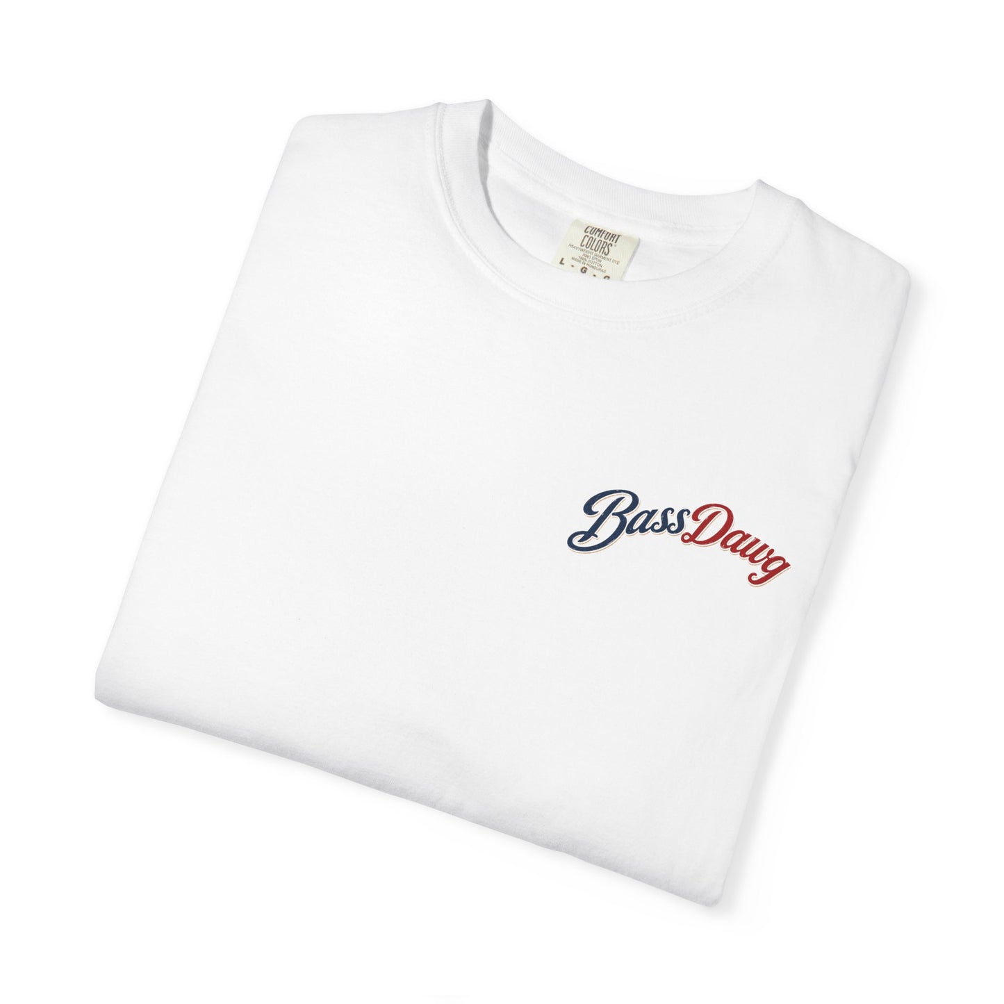 Color: White | BassDawg America's Brand Tee - Born for the Lake - White