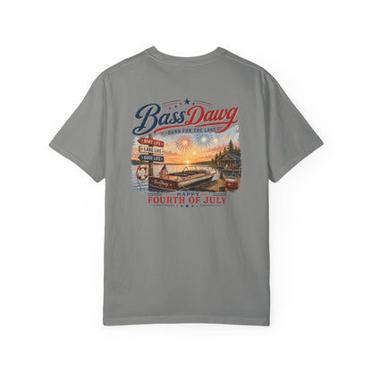 Color: Granite | BassDawg America's Brand Tee - Born for the Lake - Granite