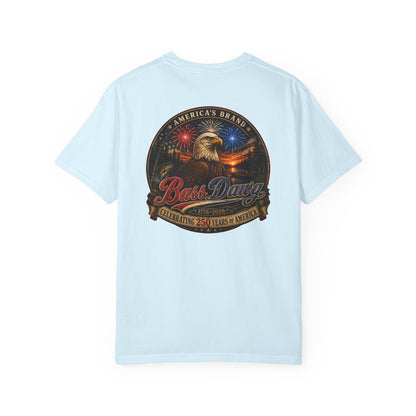 Color: Chambray | BassDawg America's Brand Tee - 250 Years Strong - Chambray
