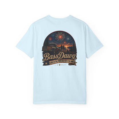 Color: Chambray | BassDawg America's Brand Tee - Land of the Free - Chambray
