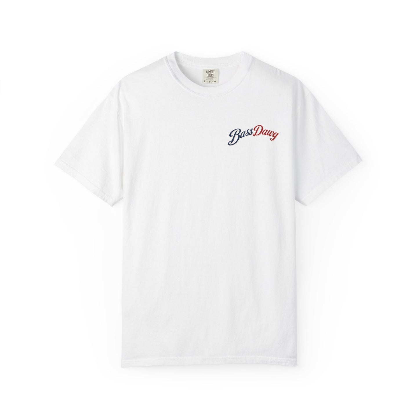 Color: White | BassDawg America's Brand Tee - Born for the Lake - White