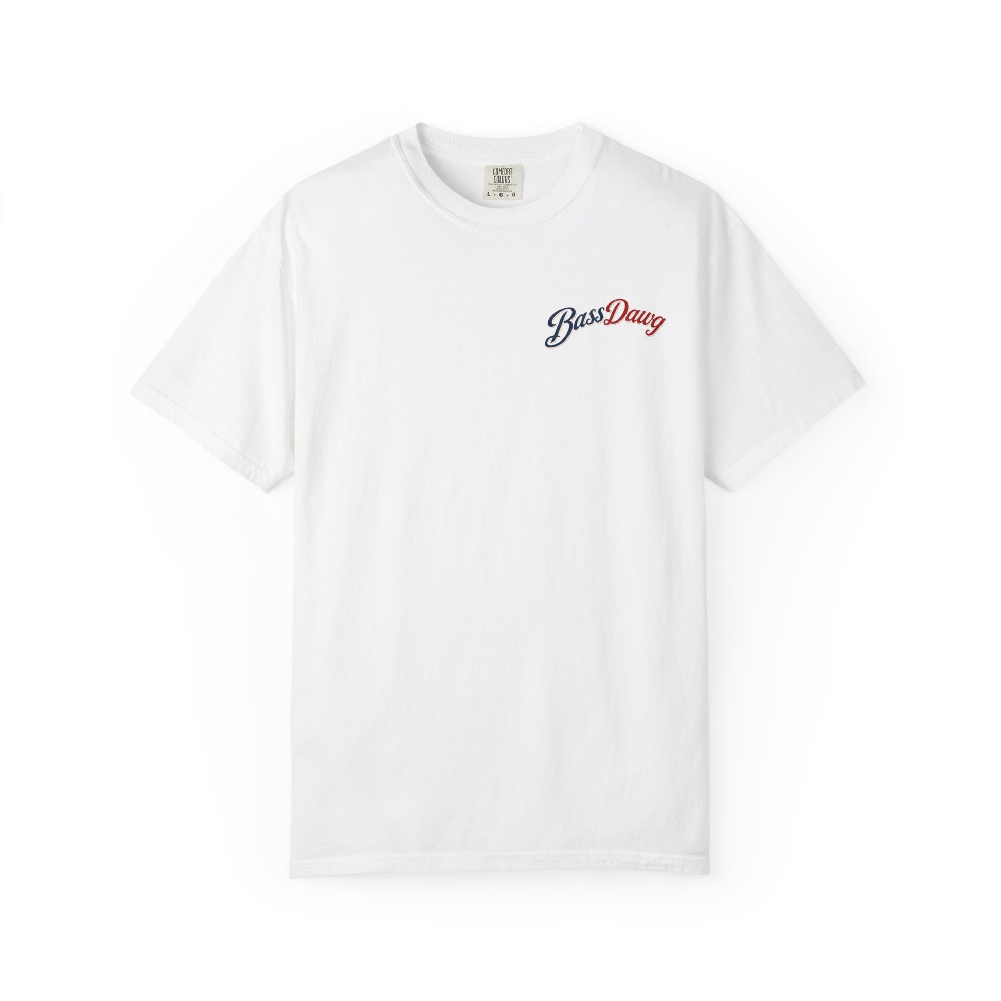 Color: White | BassDawg America's Brand Tee - Born for the Lake - White