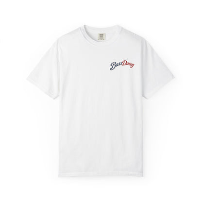 Color: White | BassDawg America's Brand Tee - Born for the Lake - White