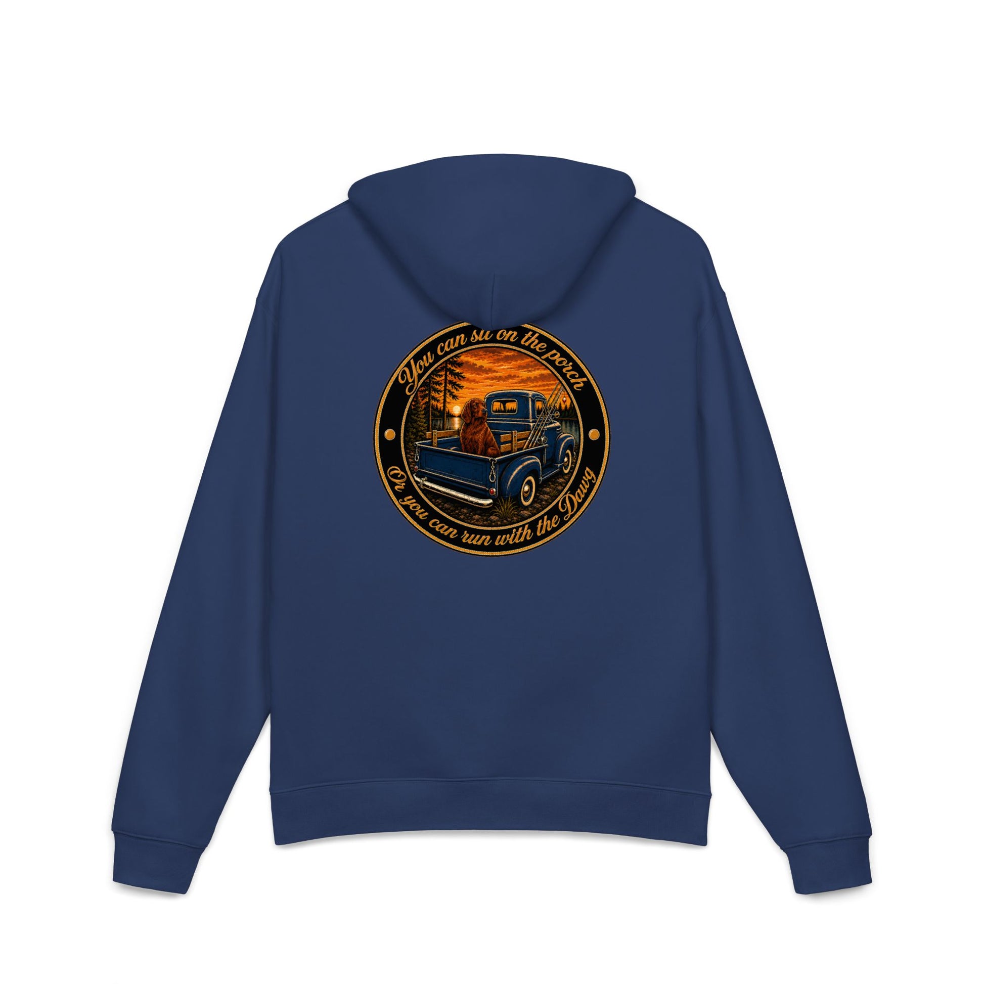 Color: Cobalt | BassDawg Backroad Hoodie - Lakeside Truck - Cobalt