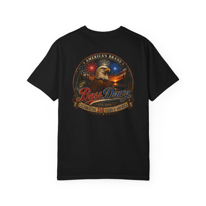 Color: Black | BassDawg America's Brand Tee - 250 Years Strong - Black