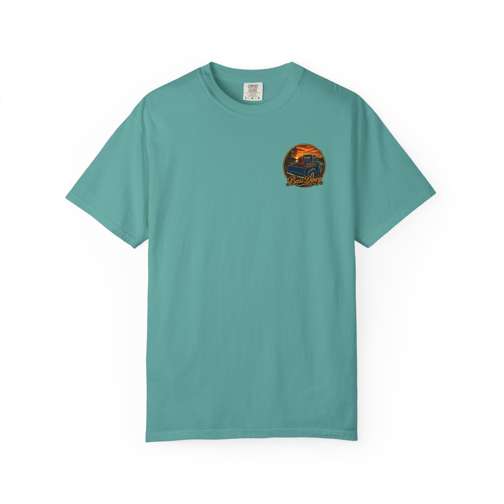 Color: Seafoam | BassDawg Off the Porch Tee - Lakeside Sunset - Seafoam