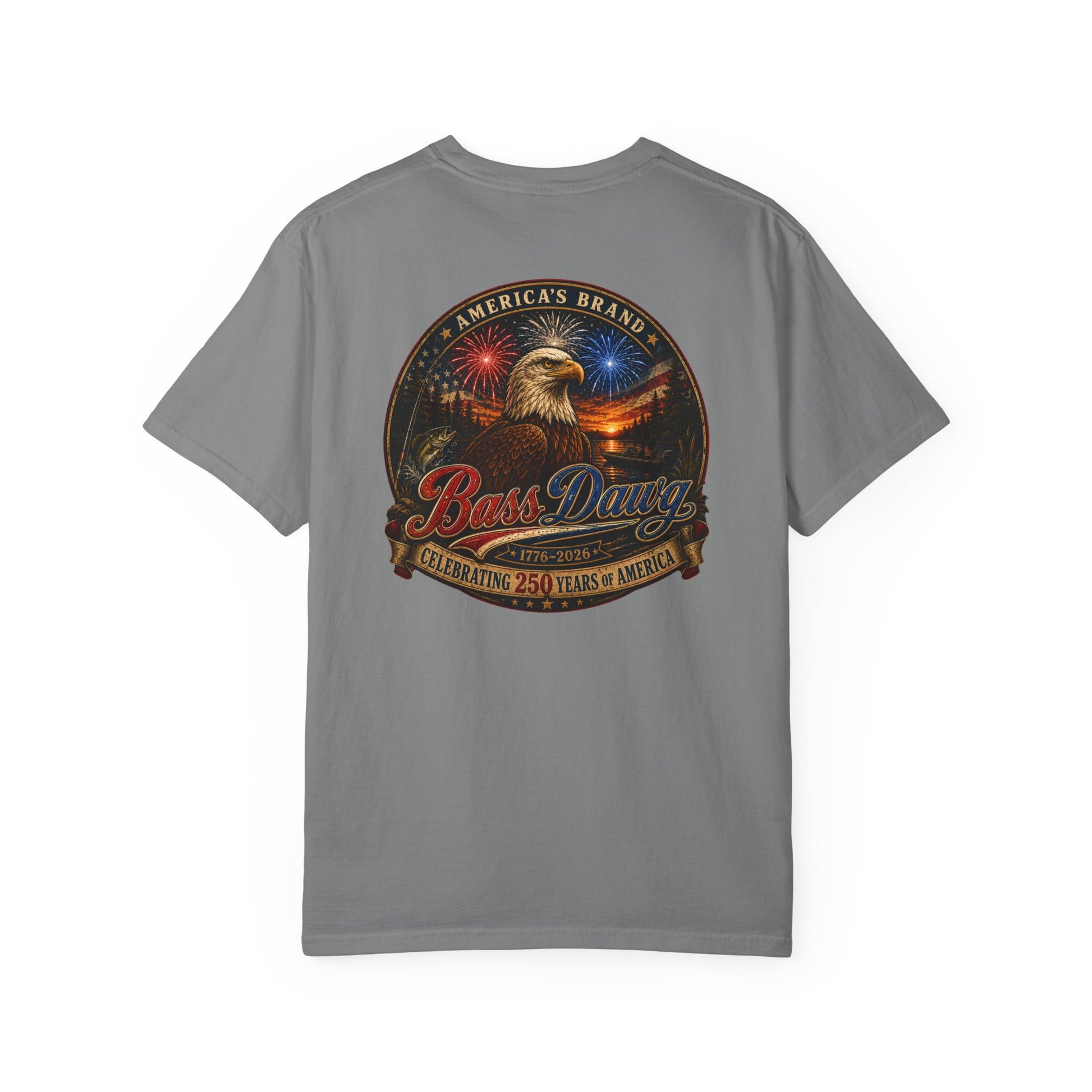 Color: Grey | BassDawg America's Brand Tee - 250 Years Strong - Grey