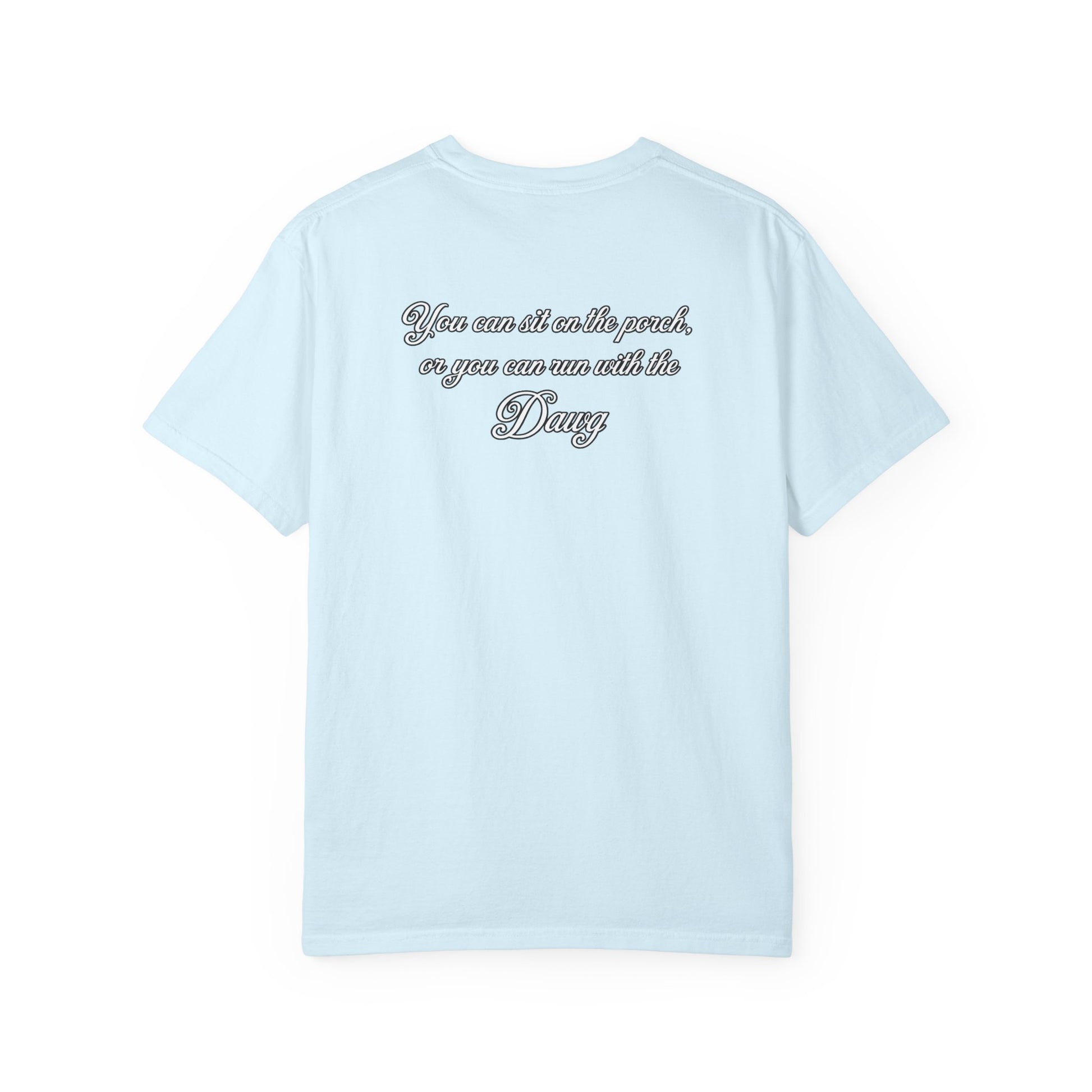 Color: Chambray | BassDawg Off the Porch Tee - White Logo - Chambray
